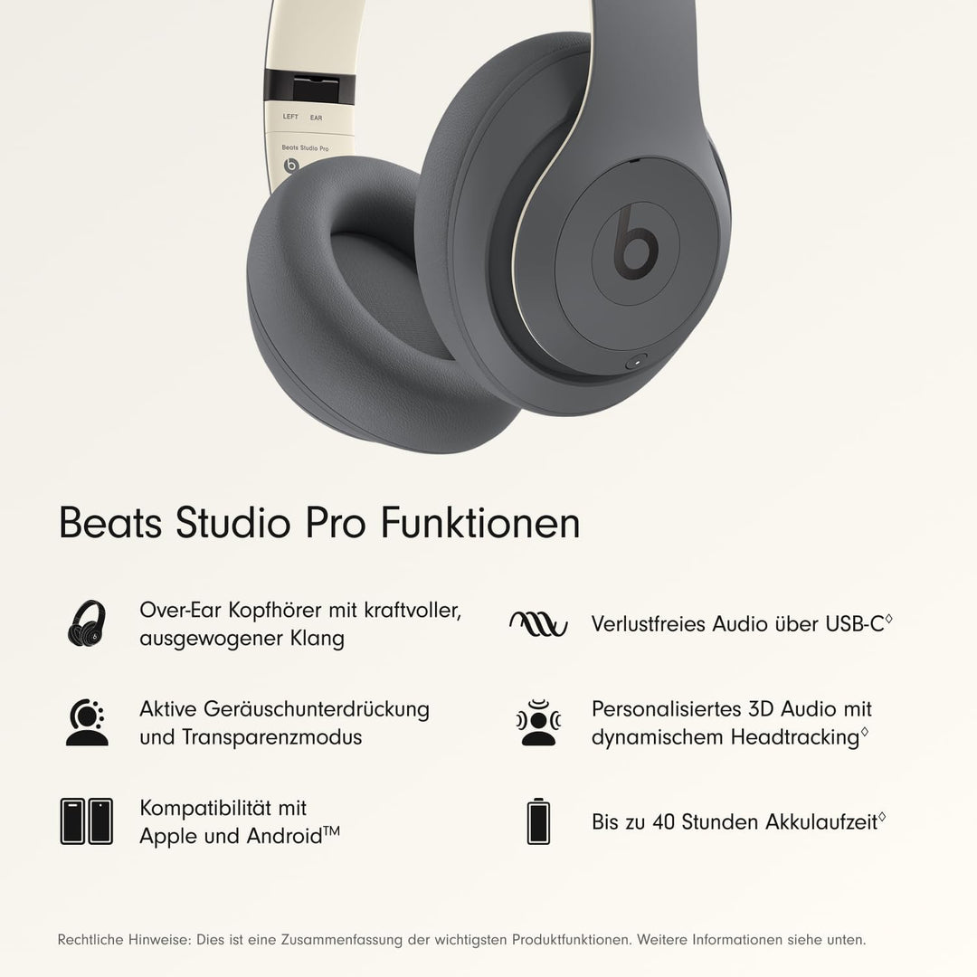 Beats Studio Pro – Komplett Kabellose Bluetooth Noise Cancelling Kopfhörer – Personalisiertes 3D Aud