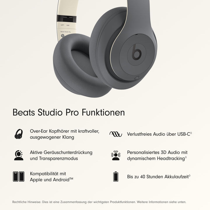 Beats Studio Pro – Komplett Kabellose Bluetooth Noise Cancelling Kopfhörer – Personalisiertes 3D Aud