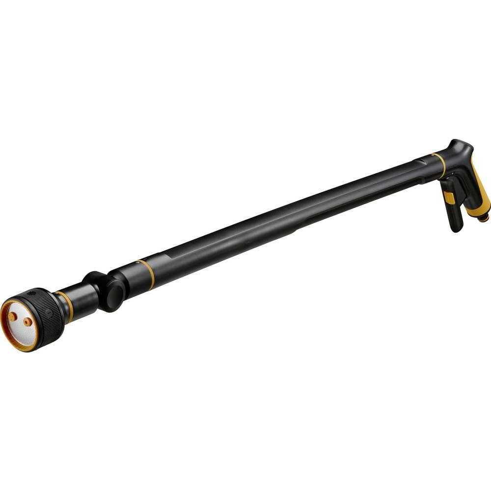 Fiskars Giessstab mit 3 Funktionen, Schwenkbarer SoftGrip-Düsenkopf, Durchflusskontrolle mit Frontre