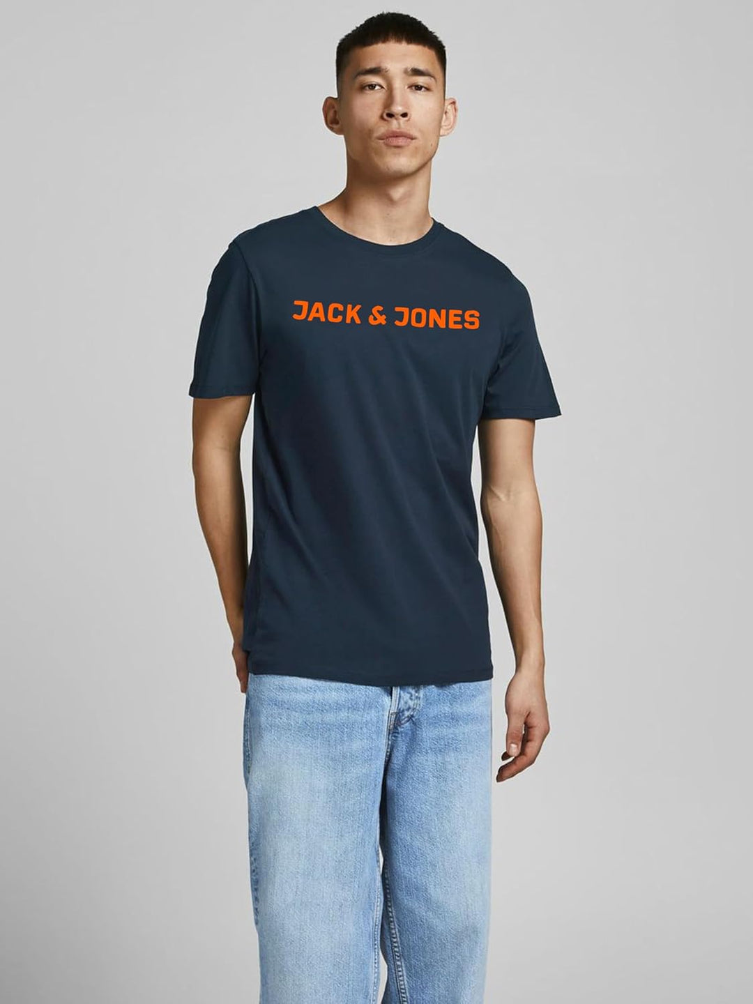 JACK &amp; JONES Male T-Shirt 3er-Pack Logo T-Shirt XS 5er Pack (4x Schwarz, Blau), XS 5er Pack (4x Schw