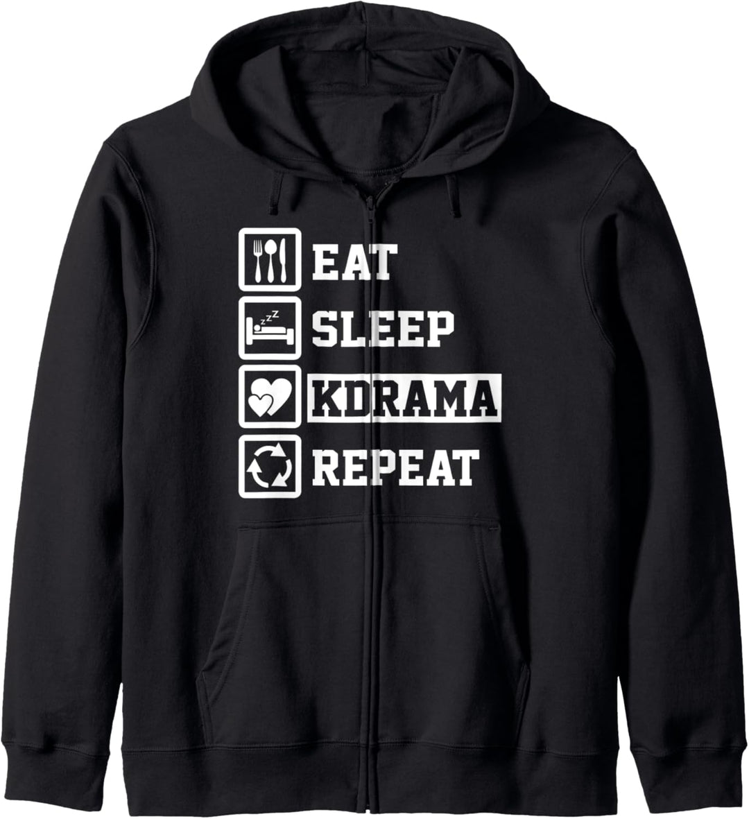 Essen Schlaf Kdrama Wiederholen Lustig Kdrama Kapuzenjacke