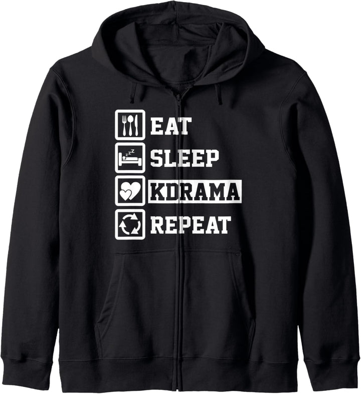 Essen Schlaf Kdrama Wiederholen Lustig Kdrama Kapuzenjacke