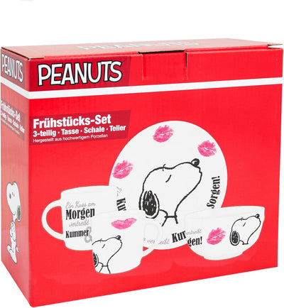 Peanuts Snoopy Collection - 3 tlg. Frühstücksset in Geschenkbox