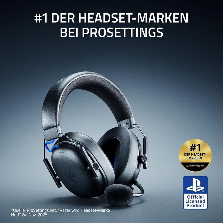 Razer BlackShark V3 for PlayStation - Kabelloses E-Sport-Headset - TriForce 50 mm Treiber - Abnehmba