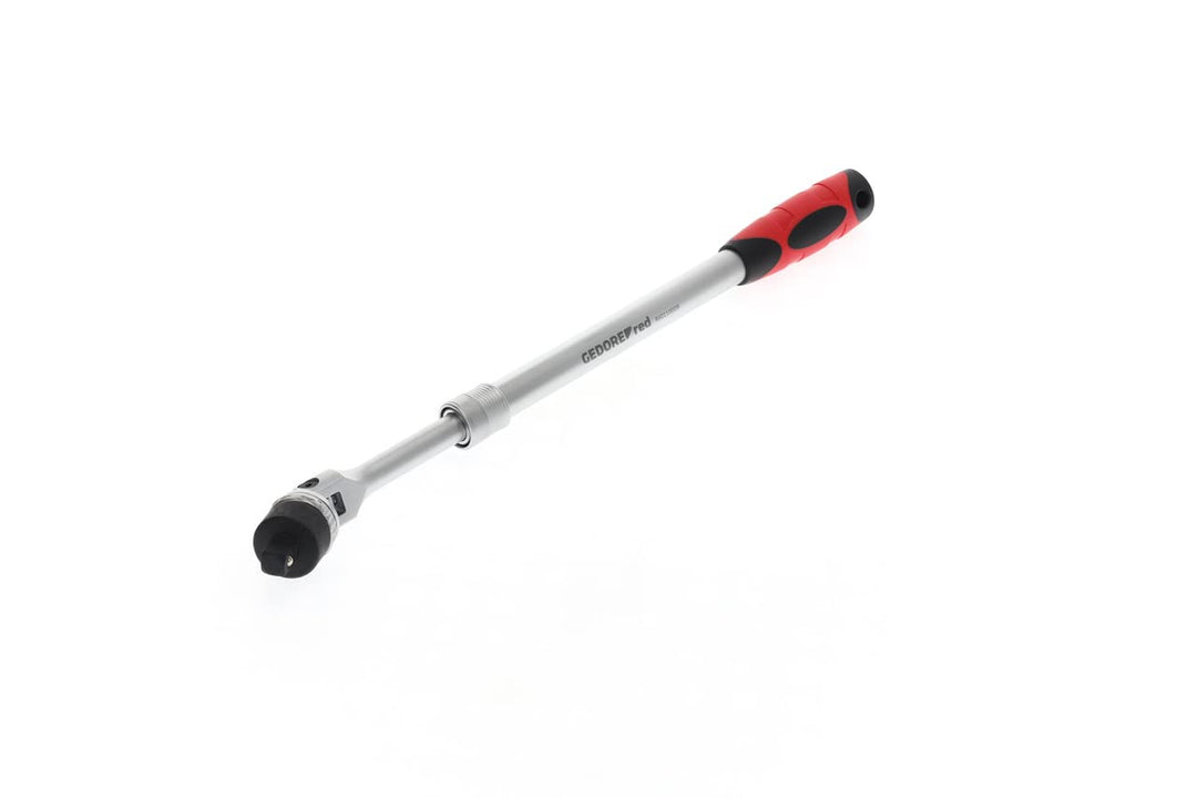 GEDORE red Gelenk-Teleskopknarre, Umschaltbar, Um 180° schwenkbarer Knarrenkopf, 1/2 Zoll, Ergonomis