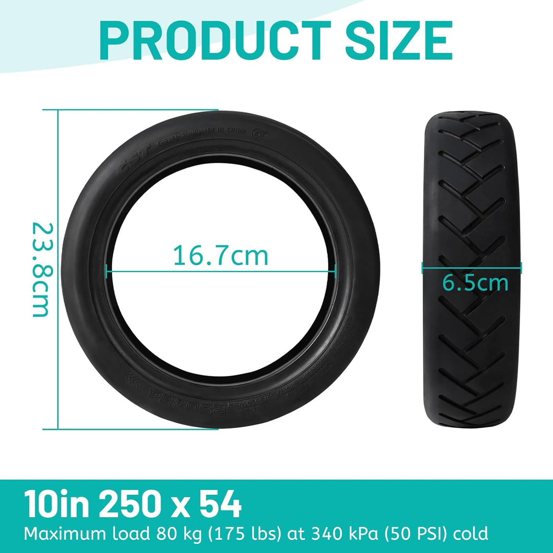 LALAGO 1 Stück Tubeless Reifen 250x54 für Xiaomi Mi4 Lite/Pro Elektroroller E-Scooter, schlauchloser
