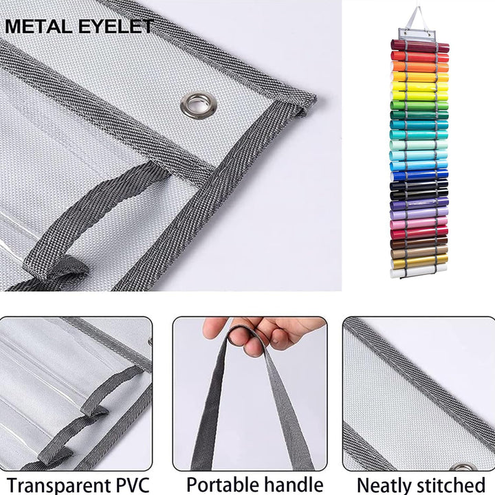 Vinyl Aufbewahrungshalter, Vinyl Rollenhalter, Geschenkpapier Aufbewahrung, Mit 24 Fächern Halter Wa
