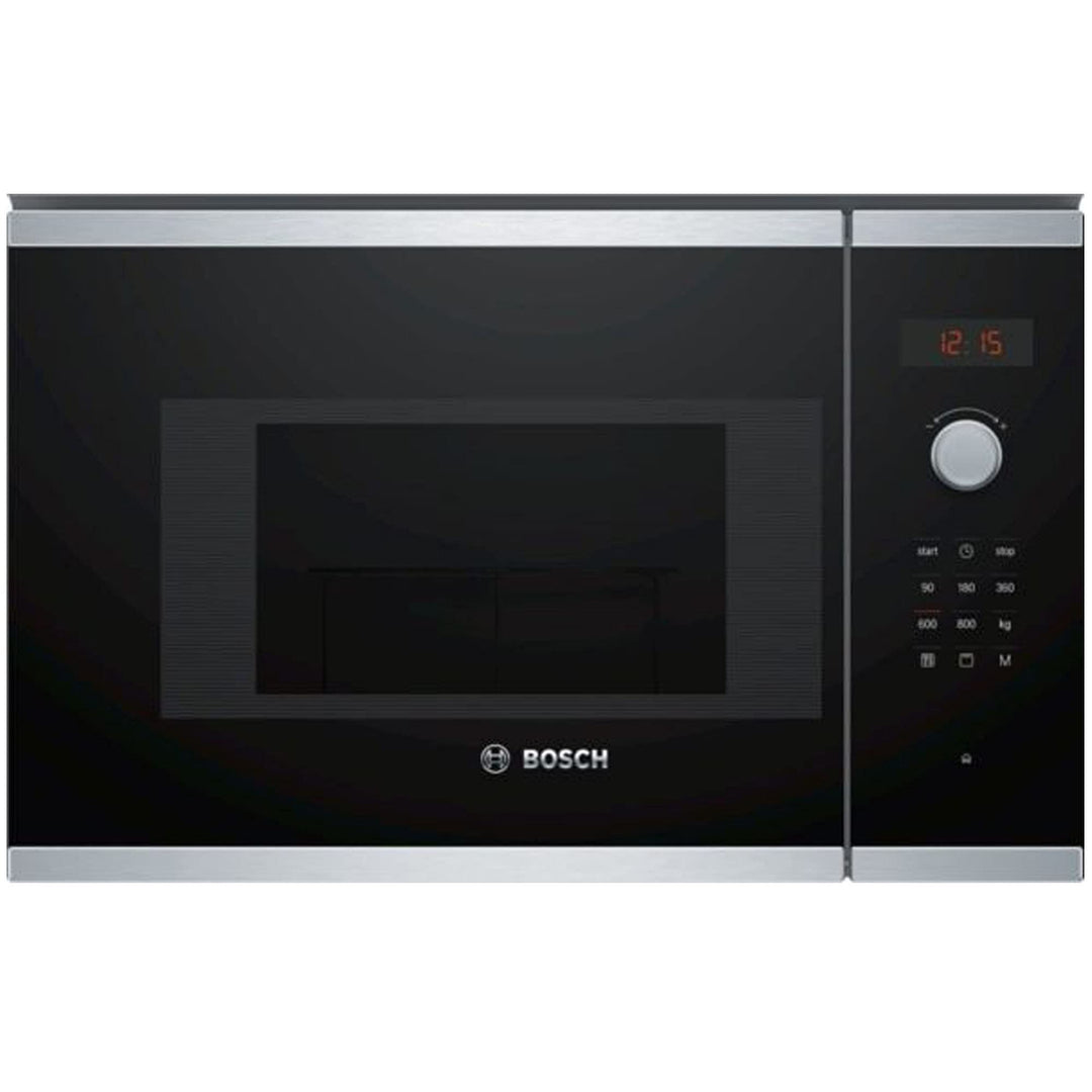 Bosch bel523ms0 eingebaut 20L 800 W schwarz, Edelstahl – Mikrowelle (eingebaut, 20 L, 800 W, Rotatio