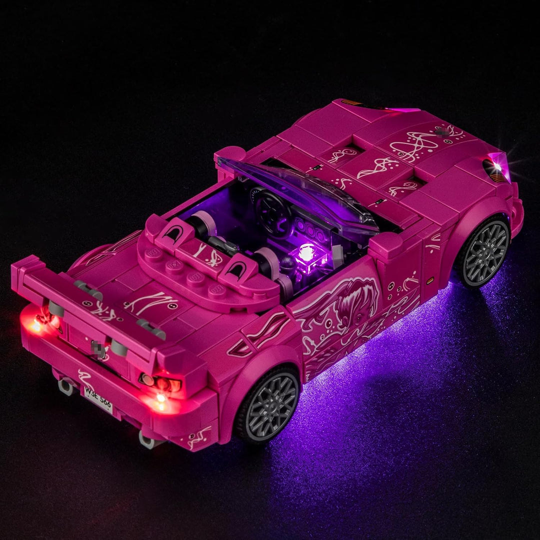 GEAMENT LED Licht-Set Kompatibel mit Lego 2 Fast 2 Furious Honda S2000 Speed Champions 77241 Baustei