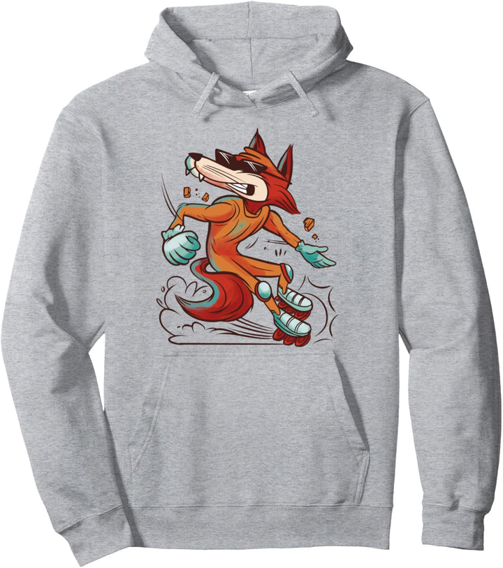 Rollschuhe Wolf Wölfe Pullover Hoodie