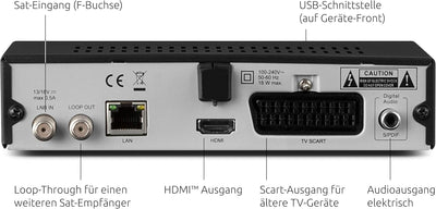 TechniSat HD-S 221 - digital HD Satelliten Receiver (Sat DVB-S/S2, HDTV, HDMI, USB Mediaplayer, vori