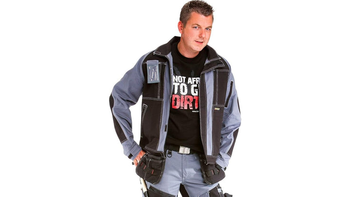 Blakläder Workwear 40401370 Handwerker Bundjacke X1500, Grau/Schwarz, 2XL, 1 Stück XXL Grau/Schwarz,