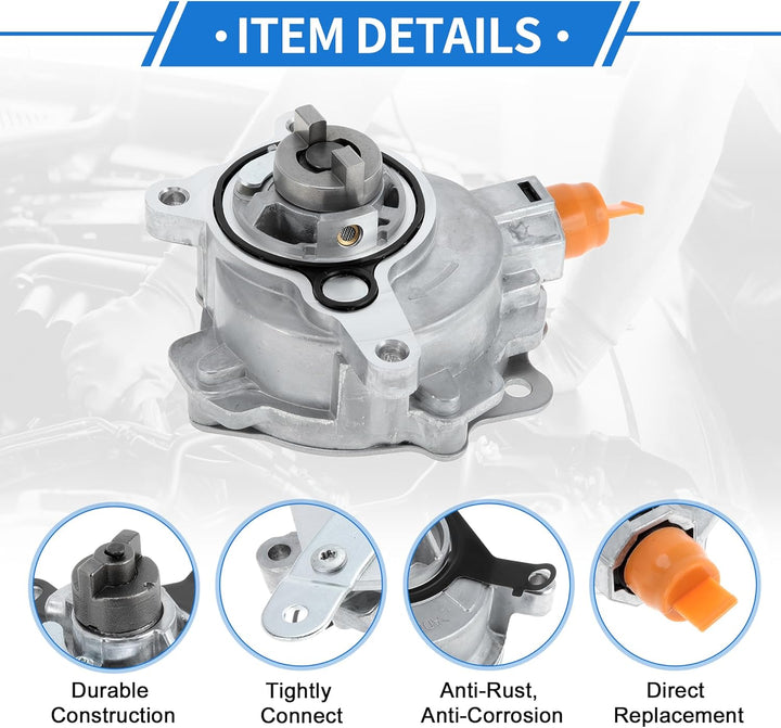 Bremsenvakuumpumpe Nr. DS7G2A451CB Motorenvakuumpumpe für Ford Fusion 2014-2020 Aluminiumlegierung S