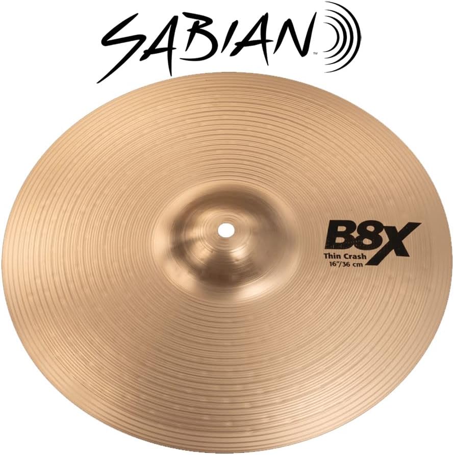 Sabian 16" B8X Thin Crash 16 Inch Thin Crash, 16 Inch Thin Crash