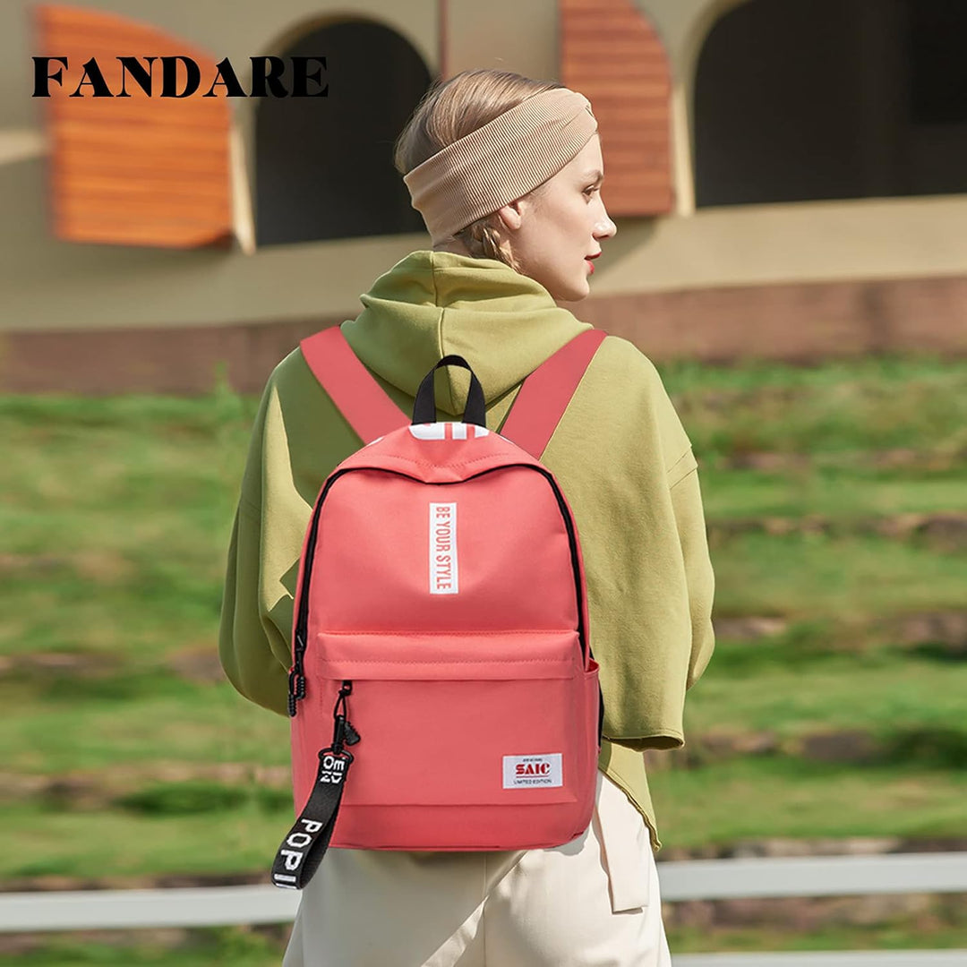 FANDARE Rucksäcke Schulrucksack Schulranzen Mädchen Jungs Schultasche Herren Damen Teenager Tagesruc