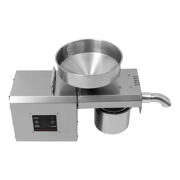 Elektrische Ölpresse 610W 220V 60Db Silber Ölpresse,45 * 16,5 * 28,5 cm