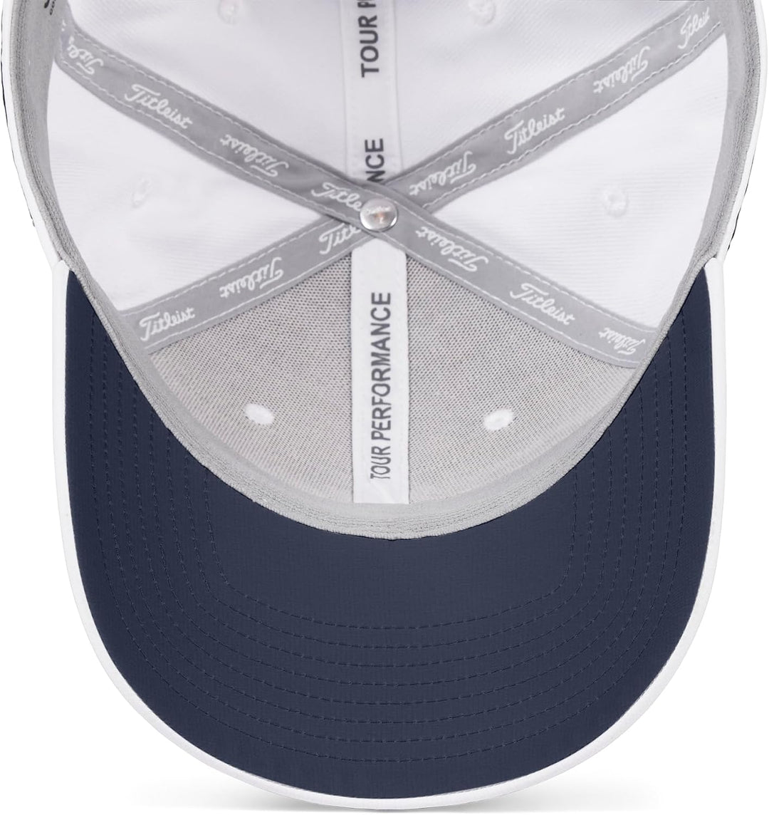Titleist Herren Golf Tour Performance Hat Einheitsgrösse Weiss/Marineblau/Rot, Einheitsgrösse Weiss/