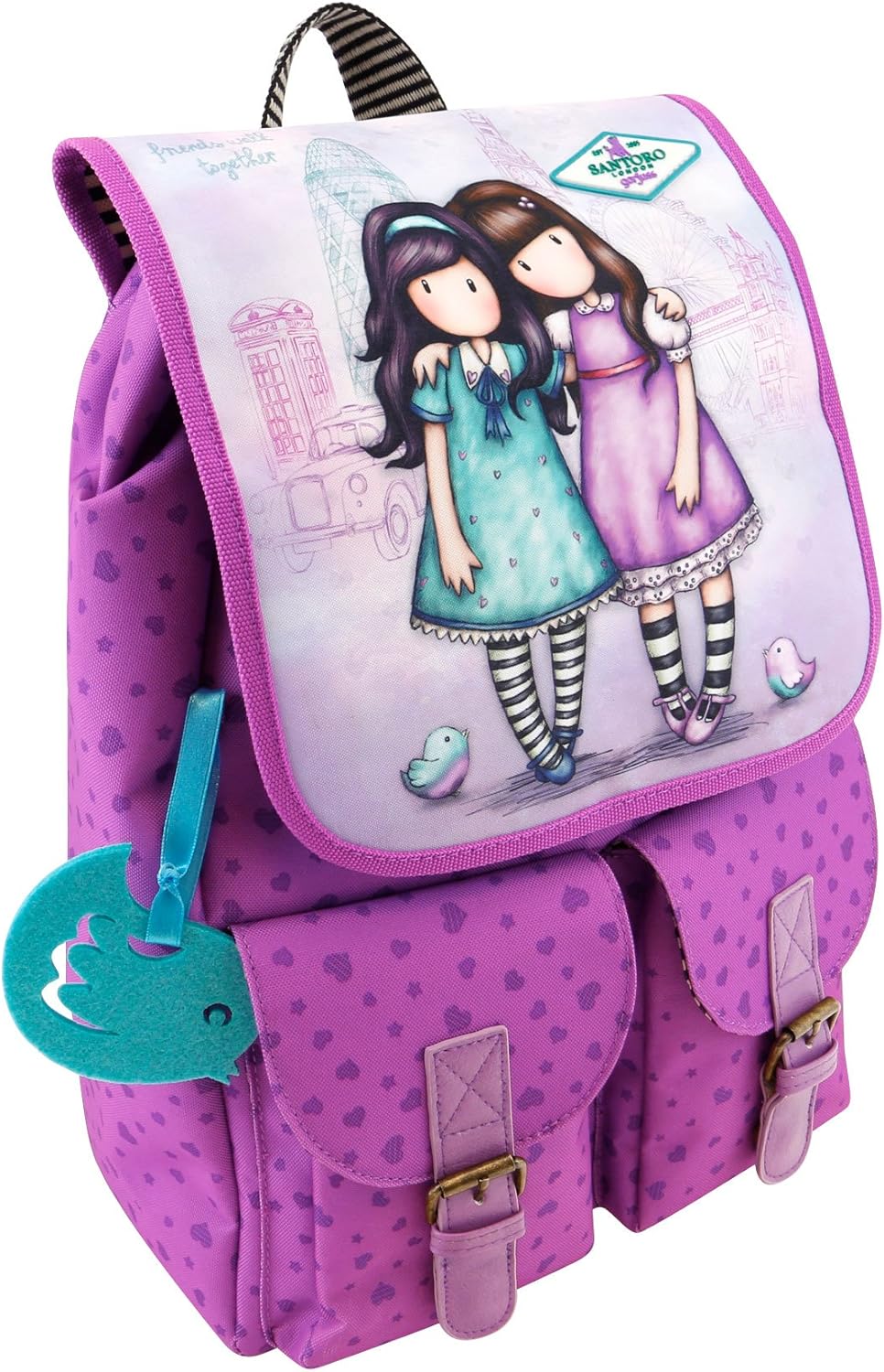 Gorjuss 652gj03 Rucksack, 41 cm, Violett (Violeta)