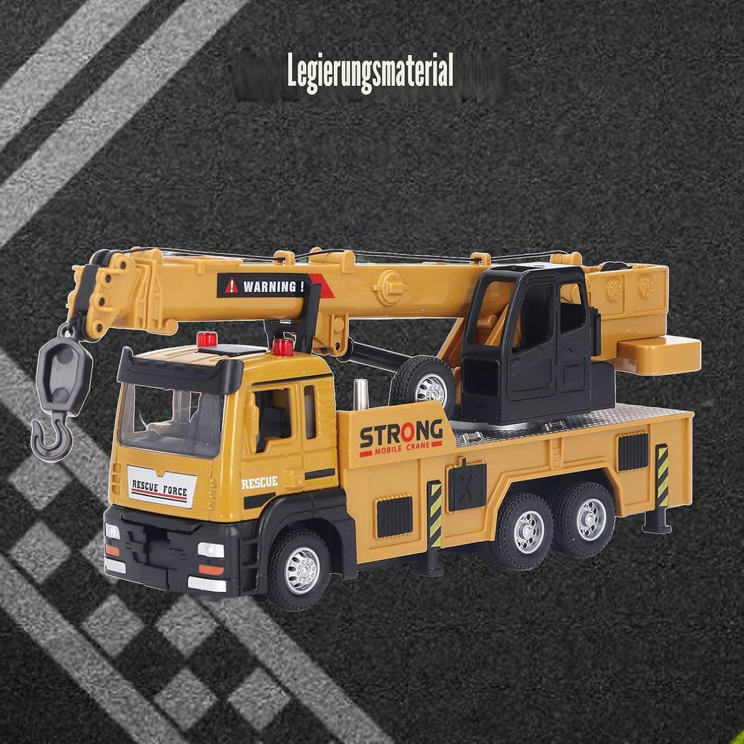 Drfeify Kinderarm-Kran-LKW-Spielzeug, Langlebige Legierung, Mikro-Kran-LKW, Pädagogisches Modell, Sp