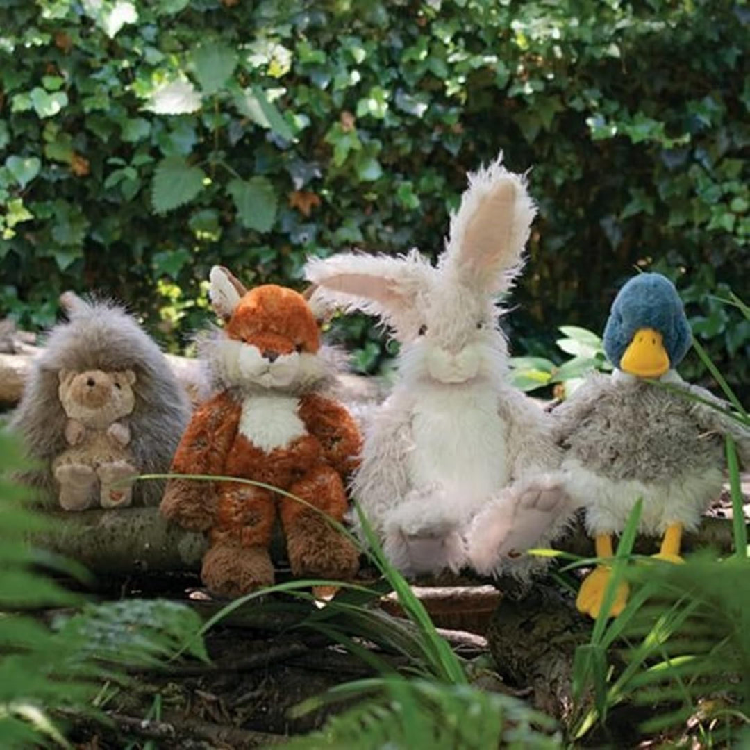 Wrendale - PLUSH001 - Plüschtier, Hase Rowan, mit Leinentasche, 26cm x 22cm x 20cm