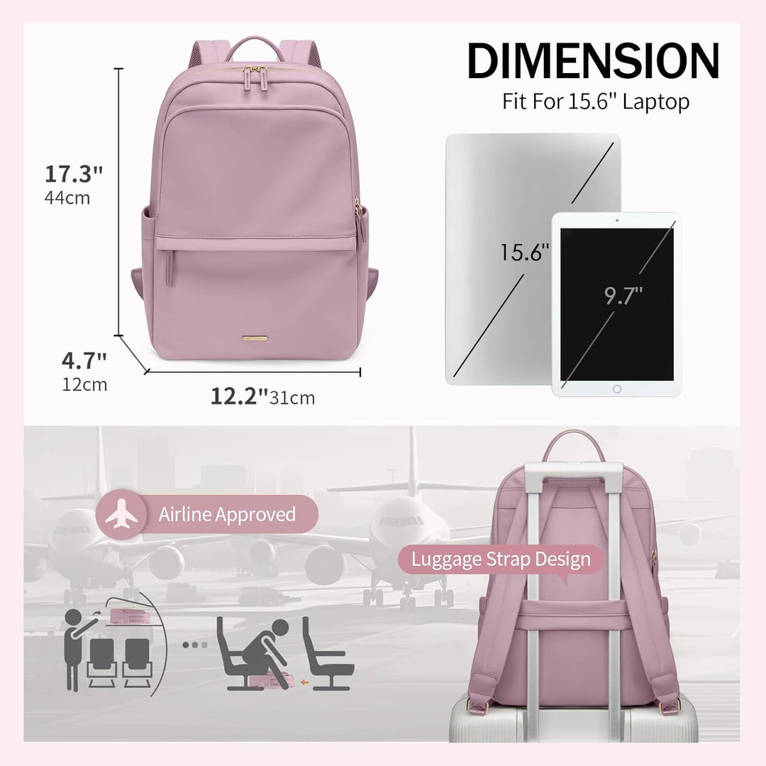 GOLF SUPAGS Laptop Rucksack für Damen Casual Daypack für Arbeit Reisen College Schulrucksack Handtas
