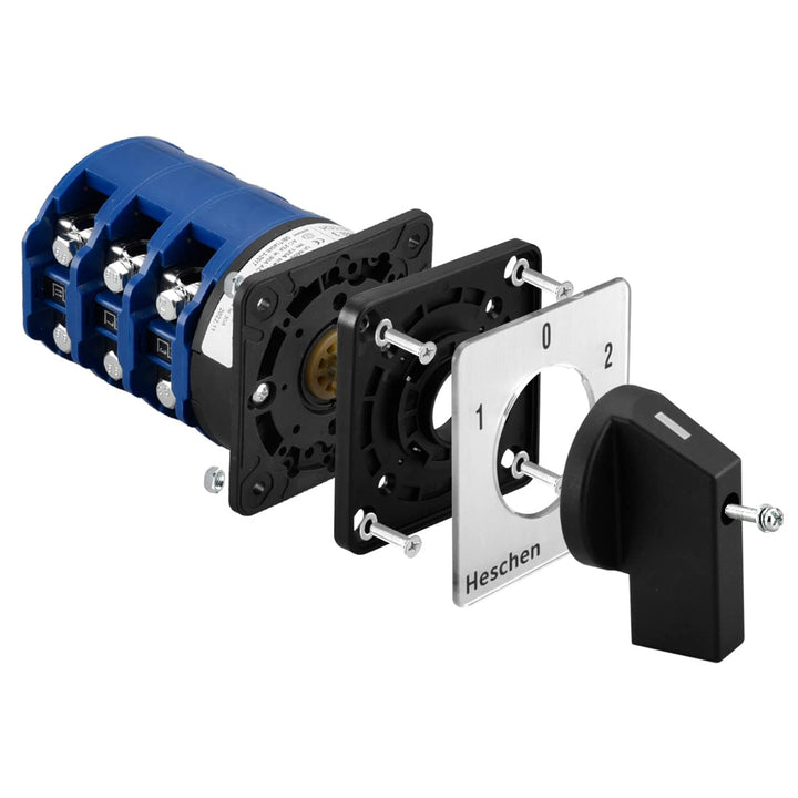 Heschen Universal Drehnockenwahlschalter, SZW26-125/D303.3, 660V 125A, ON-OFF-ON 3 Positionen, 3 Pha