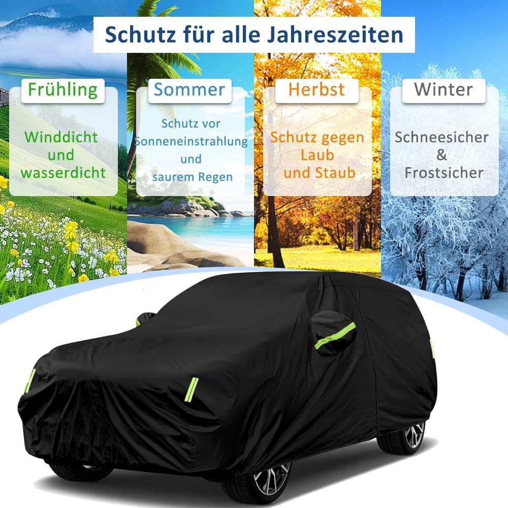 Sailnovo Autoabdeckung Wasserdicht, für jedes Wetter 7 Schichten Strapazierfähig Vollständige Aussen