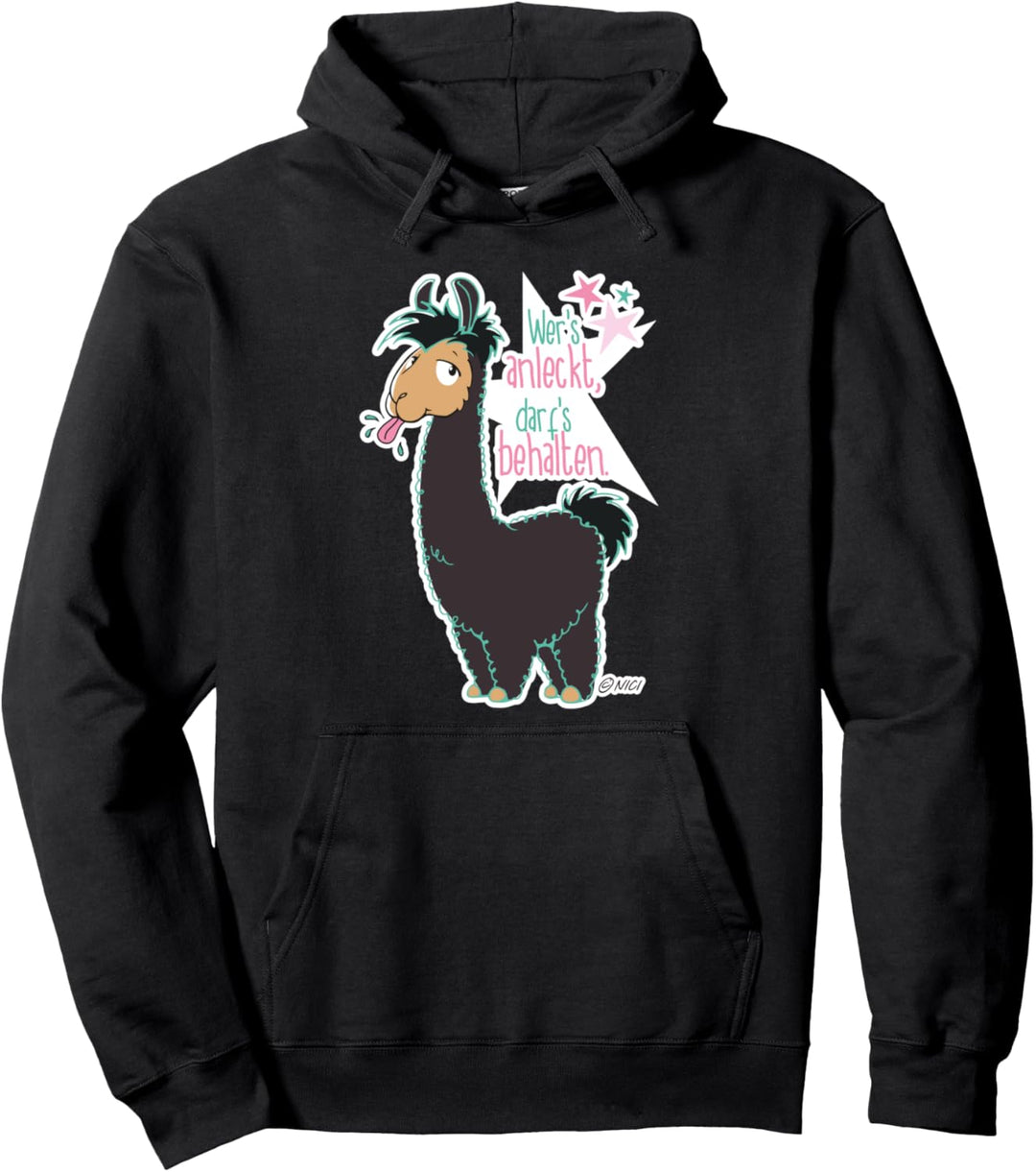 "Wer's anleckt darf's behalten" designed by NICI Pullover Hoodie