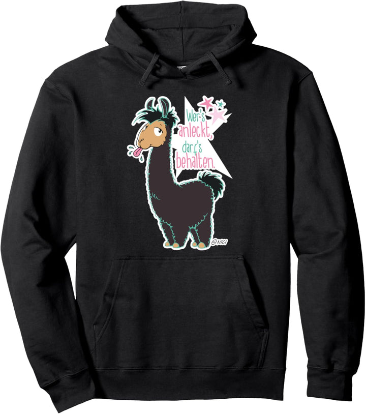 "Wer's anleckt darf's behalten" designed by NICI Pullover Hoodie