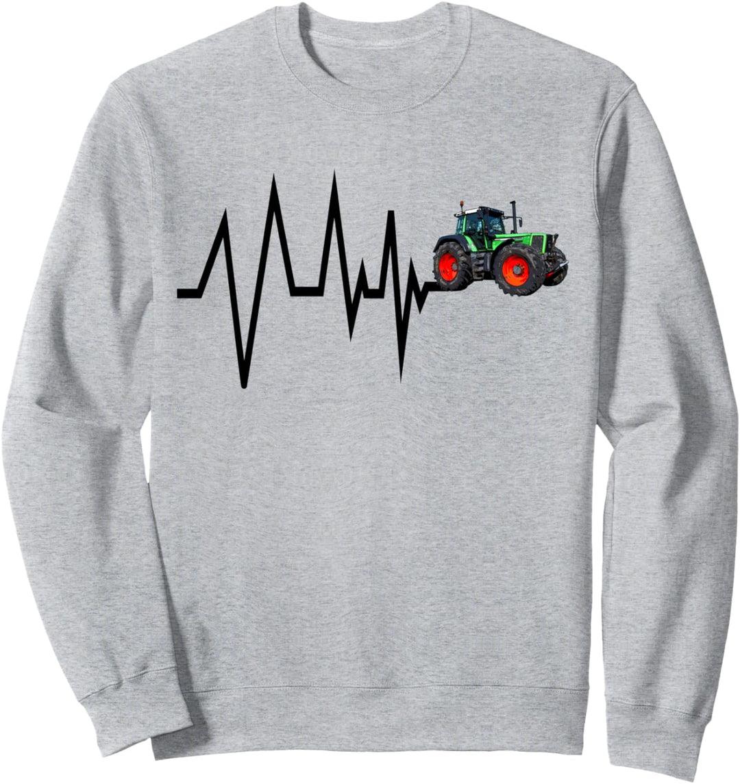 Trecker fahren Landwirt Bauer Herzschlag Traktor Geschenk Sweatshirt