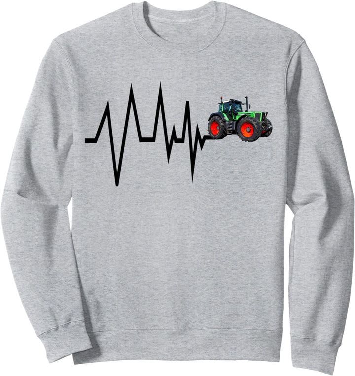 Trecker fahren Landwirt Bauer Herzschlag Traktor Geschenk Sweatshirt