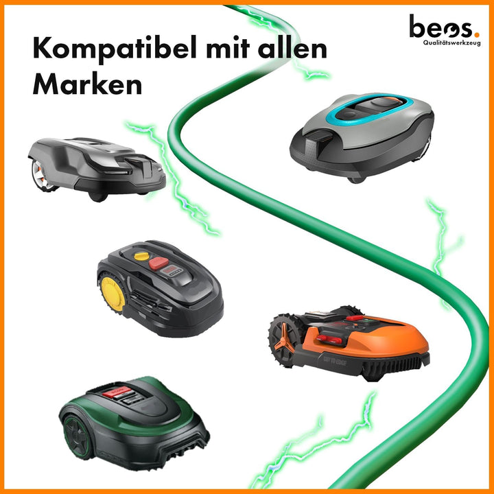 BEOS® PREMIUM Begrenzungskabel für Mähroboter - Universell kompatibel – hochwertiger Begrenzungsdrah