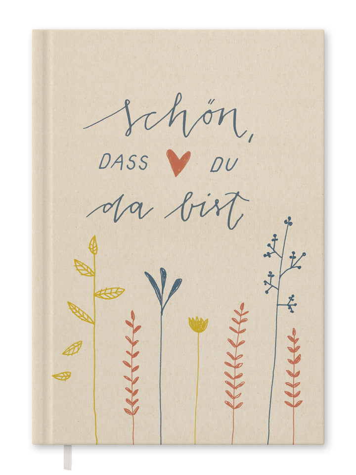 Eine der Guten Gästebuch für Hochzeit, Geburtstag und Ferienwohnung, Creme | 144 blanko Seiten, Hard