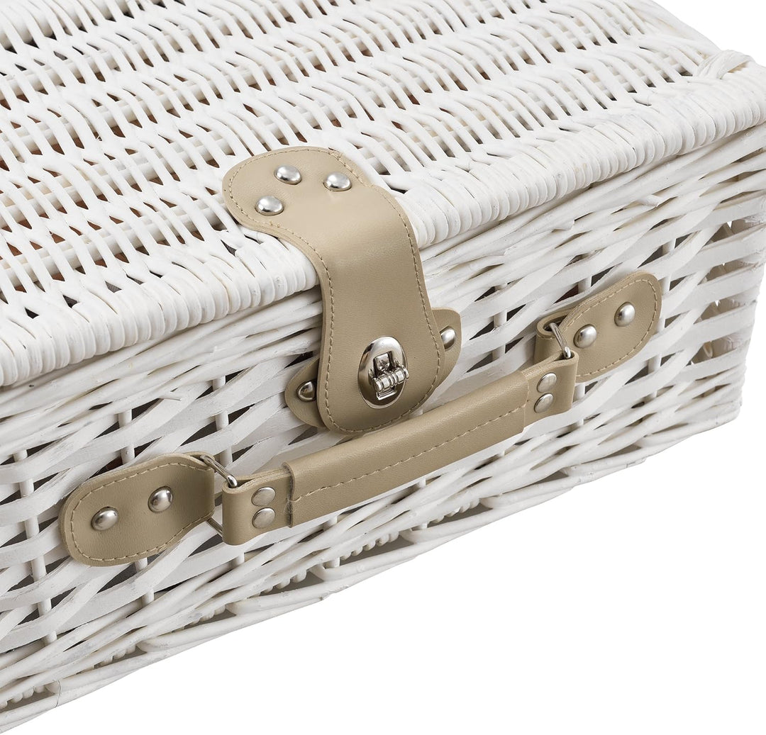 casa.pro Picknickkorb für 2 Personen Picknick-Set mit Kühltasche inkl. Geschirr Besteck Korkenzieher