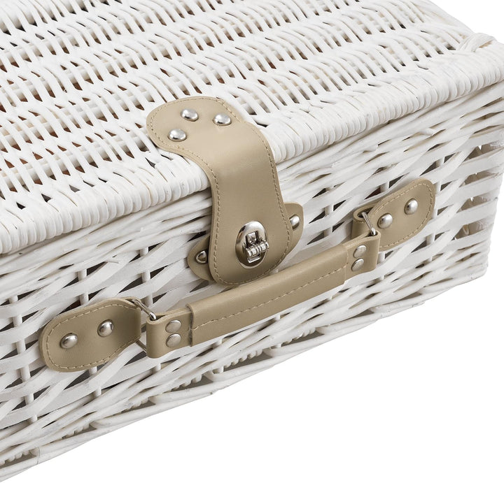 casa.pro Picknickkorb für 2 Personen Picknick-Set mit Kühltasche inkl. Geschirr Besteck Korkenzieher