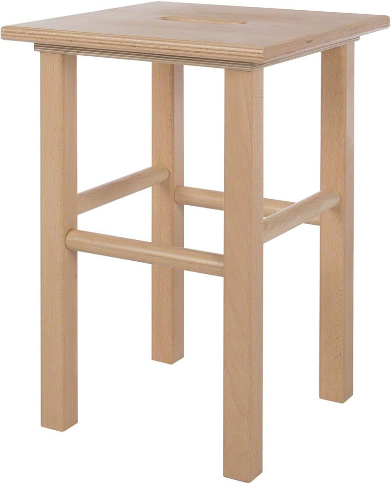 Sport-Tec Holzhocker aus Hartzholz, Arbeitshocker, Sitzhocker, Schemel, Kinderhocker 51 cm, 51 cm