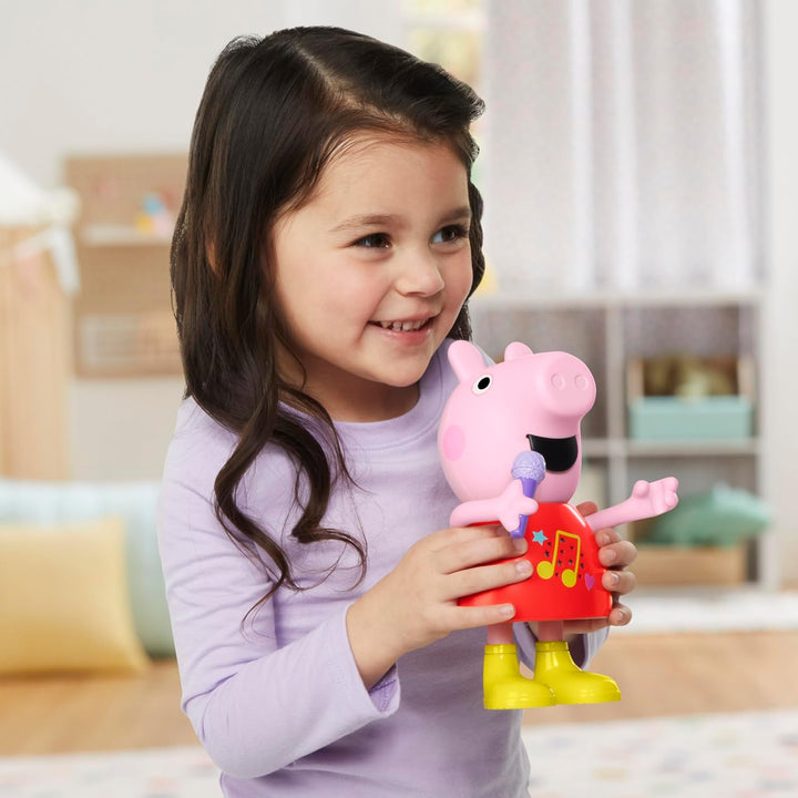 Peppa Pig Plauder- & Singspass Peppa Puppe, Pink, 20 cm Talk and Sing, Talk and Sing