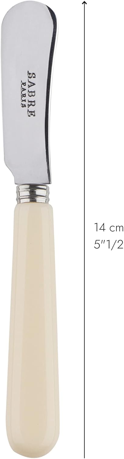 SABRE PARIS - 2er Set Buttermesser 14 cm - Pop - Ideal Für Butter, Aufstrich - Edelstahl & Nylon - S