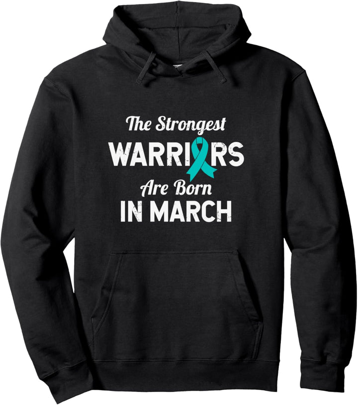 Dysautonomia Awareness POTS Born In March Birthday Pullover Hoodie