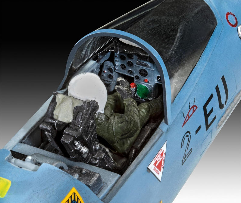 Revell Modellbausatz I Dassault Mirage 2000C I Detailreicher Level 5 Flugzeug Bausatz I 150 Teile I