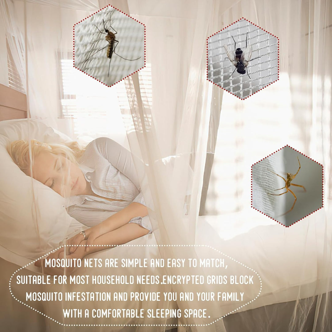 Mückennetz Bett XXL, Moskitonetz Reise Outdoor, Moskitonetz Doppelbett Einzelbett, Betthimmel Rechte