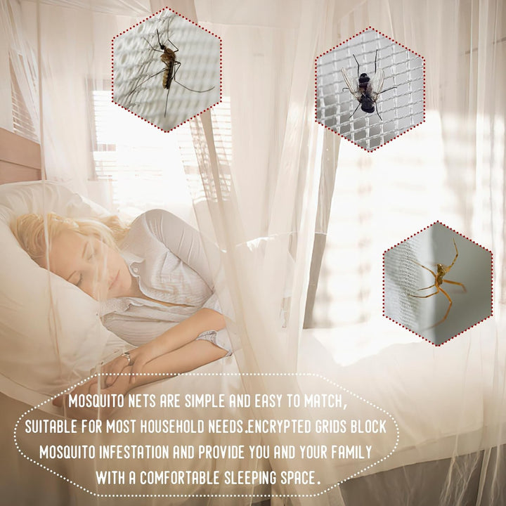Mückennetz Bett XXL, Moskitonetz Reise Outdoor, Moskitonetz Doppelbett Einzelbett, Betthimmel Rechte