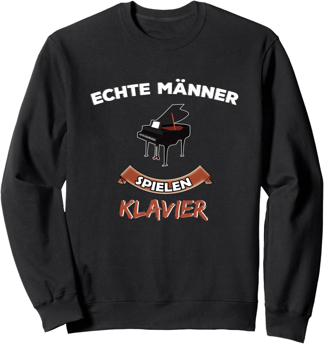Klavier Spruch Lustig Flügel Instrument Piano Klimperkasten Sweatshirt