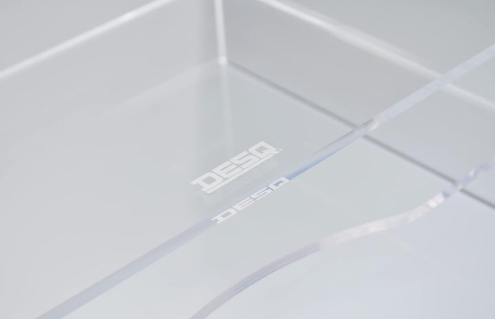 Desq Acryl Monitorständer Höhe 120 mm Briefablage Dutch Design, Transparent Mit Ablage, Mit Ablage
