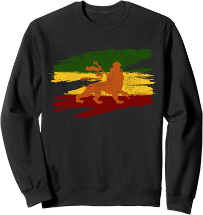 Lion Of Judah Rastafari Äthiopien Afrika Reggae Löwe Sweatshirt
