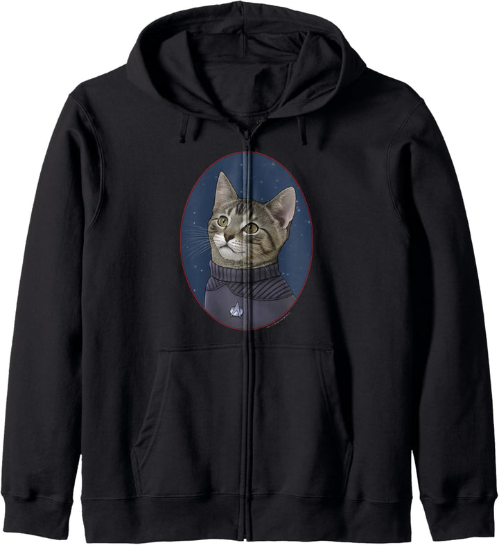 Star Trek: The Next Generation Wesley Crusher Cat Portrait Kapuzenjacke