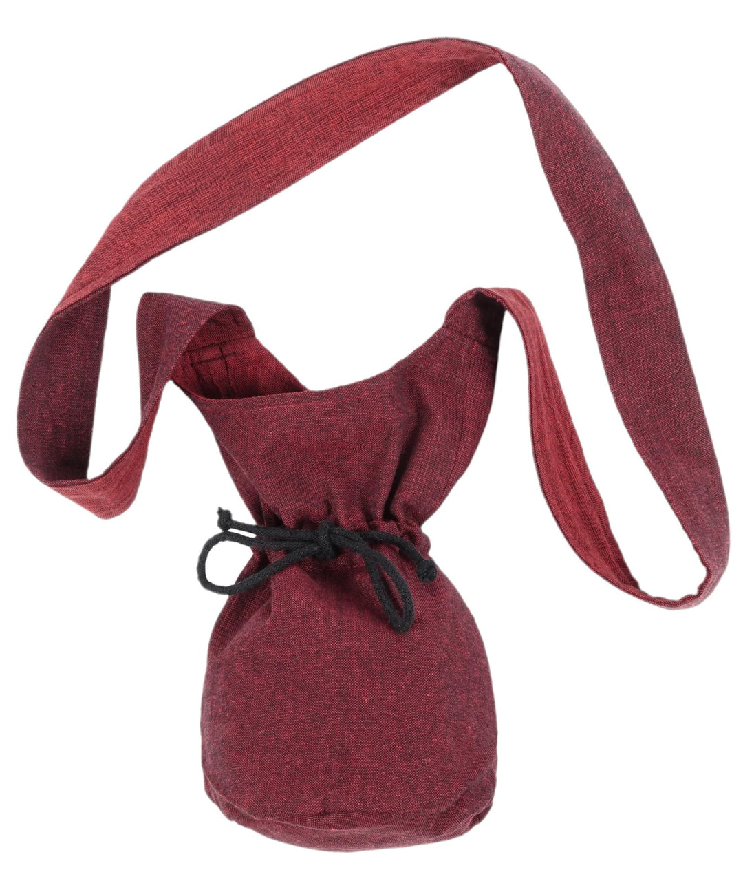 Umhänge -Tasche Klein - Baumwolle/Leinenlook Mittelalter Kleidung Rot, Rot