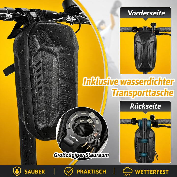 E Scooter Schloss mit Tasche, Handschellenschloss 90cm Kettenschloss 8mm, Diebstahlschutz für E Roll