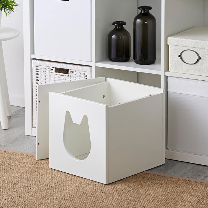 IKEA KALLAX Katzenhaus 33x33cm weiss