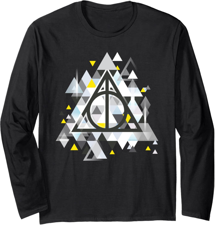 Harry Potter Geometrical Deathly Hallows Langarmshirt